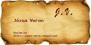 Józsa Veron névjegykártya